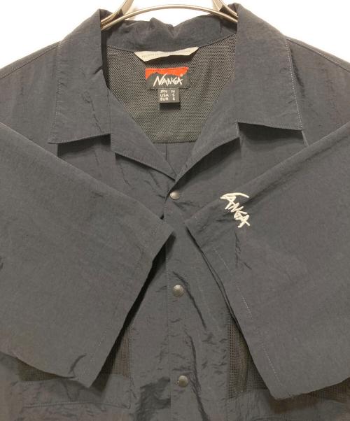 NANGA（ナンガ）NANGA (ナンガ) WIND AND SEA (ウィンダンシー) ナイロンシャツ ブラック サイズ:Ｍの古着・服飾アイテム