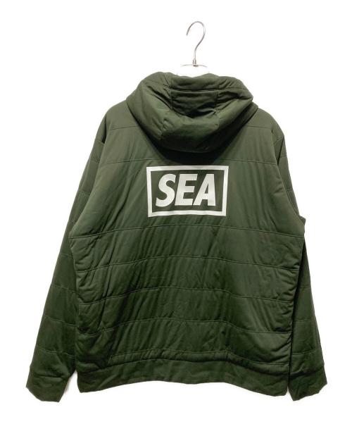 WIND AND SEA（ウィンダンシー）WIND AND SEA (ウィンダンシー) Snow peak (スノーピーク) FLEXIBLE INSULATED PULL-HOODIE カーキ サイズ:Ｍの古着・服飾アイテム