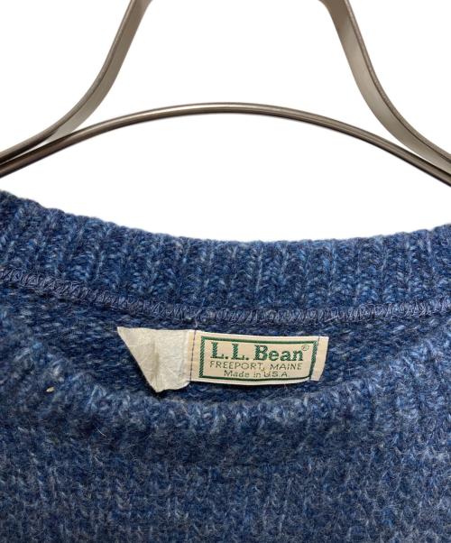L.L.Bean（エルエルビーン）L.L.Bean (エルエルビーン) 80’S クルーネックメランジニット ブルー サイズ:不明の古着・服飾アイテム