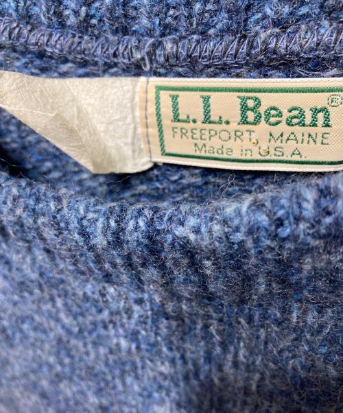 L.L.Bean（エルエルビーン）L.L.Bean (エルエルビーン) 80’S クルーネックメランジニット ブルー サイズ:不明の古着・服飾アイテム