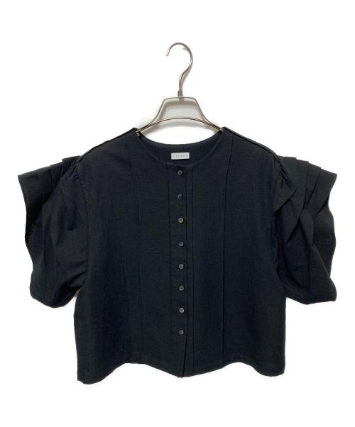COLUMN（コラム）COLUMN (コラム) スリーブタックブラウス ブラック サイズ:38の古着・服飾アイテム