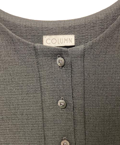 COLUMN（コラム）COLUMN (コラム) スリーブタックブラウス ブラック サイズ:38の古着・服飾アイテム