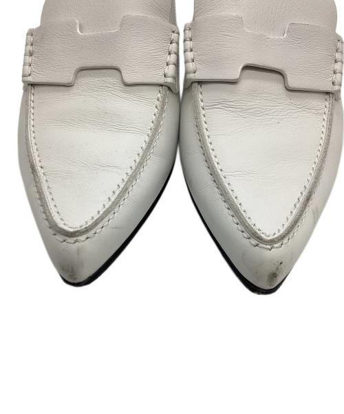 HERMES（エルメス）HERMES (エルメス) グロリアス レザー パンプス ホワイト サイズ:37の古着・服飾アイテム