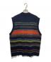 HERMES (エルメス) ウールカシミヤニットベスト ネイビー×オレンジ サイズ:XL：35000円