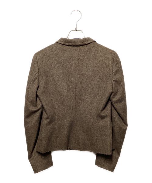 MaxMara（マックスマーラ）MaxMara (マックスマーラ) ヴァージンウールジャケット ブラウン サイズ:36の古着・服飾アイテム