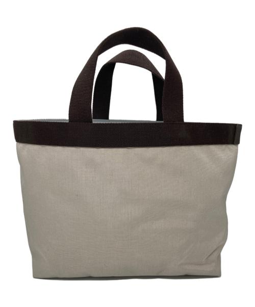 Herve Chapelier（エルベシャプリエ）Herve Chapelier (エルベシャプリエ) コーデュラスクエアトートB5サイズ ベージュ×モカの古着・服飾アイテム