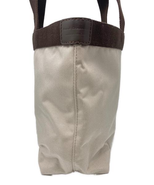 Herve Chapelier（エルベシャプリエ）Herve Chapelier (エルベシャプリエ) コーデュラスクエアトートB5サイズ ベージュ×モカの古着・服飾アイテム