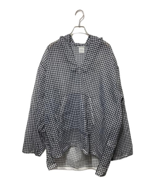 迷迭香（マンネンロウ）迷迭香 (マンネンロウ) ギンガムチェックP/O ホワイト×ブラック サイズ:3の古着・服飾アイテム