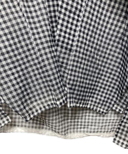 迷迭香（マンネンロウ）迷迭香 (マンネンロウ) ギンガムチェックP/O ホワイト×ブラック サイズ:3の古着・服飾アイテム