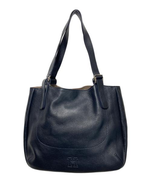HIROFU（ヒロフ）HIROFU (ヒロフ) ソーロレザートートバッグ ネイビーの古着・服飾アイテム