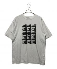 INSCRIRE（アンスクリア）の古着「PEACE AND LOVEクルーネックTシャツ」｜ホワイト