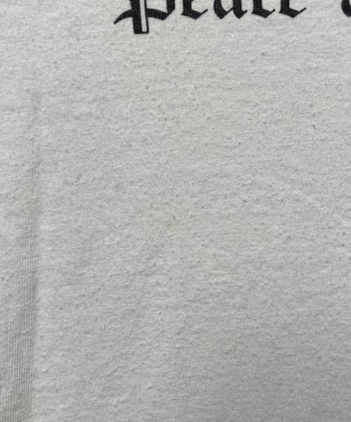INSCRIRE（アンスクリア）INSCRIRE (アンスクリア) PEACE AND LOVEクルーネックTシャツ ホワイト サイズ:Ｓの古着・服飾アイテム