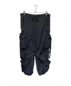 HOUSTONヒューストン）の古着「NYLON UK TECHNO PANTS/ナイロンテクノパンツ」｜ブラック