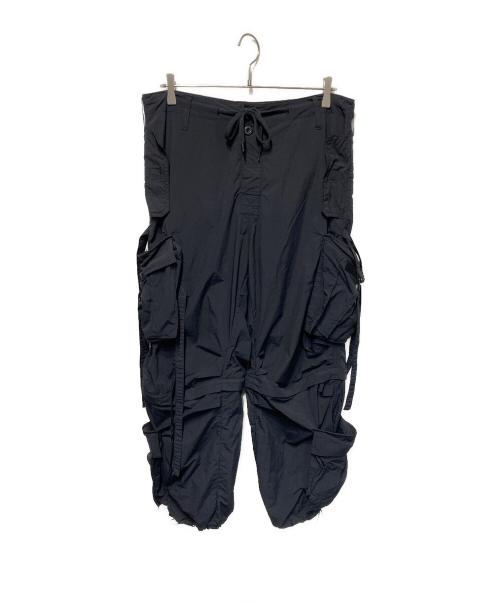 HOUSTON（ヒューストン）HOUSTON (ヒューストン) NYLON UK TECHNO PANTS/ナイロンテクノパンツ ブラック サイズ:Lの古着・服飾アイテム