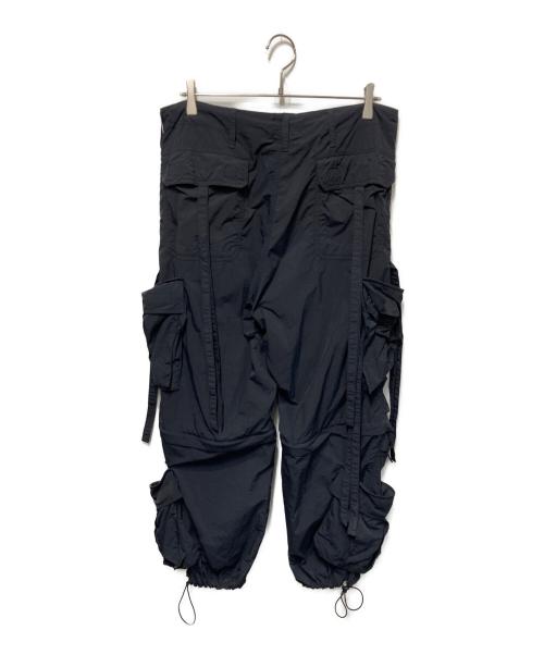 HOUSTON（ヒューストン）HOUSTON (ヒューストン) NYLON UK TECHNO PANTS/ナイロンテクノパンツ ブラック サイズ:Lの古着・服飾アイテム