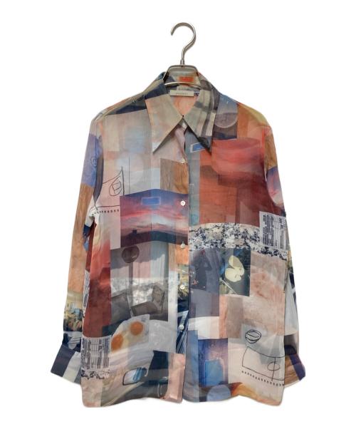 PHEENY（フィーニー）PHEENY (フィーニー) プリントシフォンシャツ マルチカラー サイズ:freeの古着・服飾アイテム