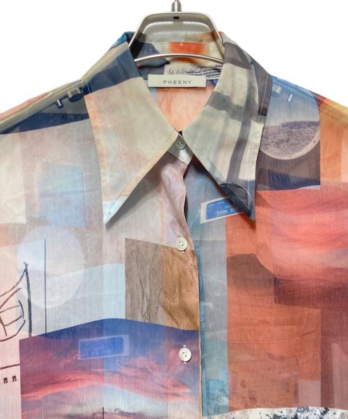 PHEENY（フィーニー）PHEENY (フィーニー) プリントシフォンシャツ マルチカラー サイズ:freeの古着・服飾アイテム