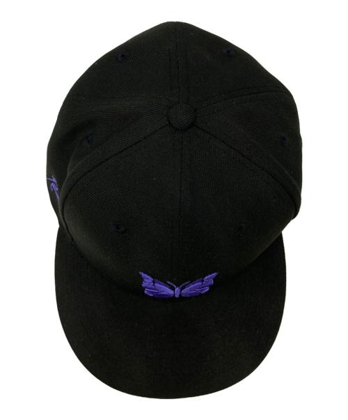 Needles（ニードルズ）Needles (ニードルズ) New Era (ニューエラ) TAKAHIROMIYASHITA TheSoloIst. (タカヒロミヤシタ ザソロイスト) キャップ ブラック×パープル サイズ:7　5/8の古着・服飾アイテム