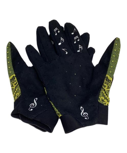 TAKAHIROMIYASHITA TheSoloIst.（タカヒロミヤシタ ザソロイスト）TAKAHIROMIYASHITA TheSoloIst. (タカヒロミヤシタ ザソロイスト) cycle gloves.(サイクルグローブ) ブラック×イエローの古着・服飾アイテム