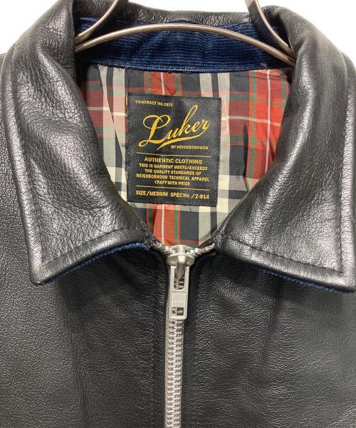 LUKER BY NEIGHBOR HOOD（ルーカーバイネイバーフッド）LUKER BY NEIGHBOR HOOD (ルーカーバイネイバーフッド) レザージャケット ブラック サイズ:Mの古着・服飾アイテム