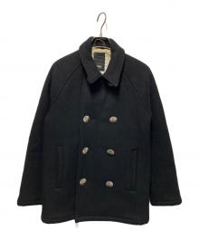 NEIGHBORHOOD（ネイバーフッド）の古着「コンチョボタンメルトンコート」｜ブラック