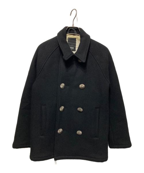 NEIGHBORHOOD（ネイバーフッド）NEIGHBORHOOD (ネイバーフッド) コンチョボタンメルトンコート ブラック サイズ:Sの古着・服飾アイテム