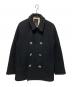 NEIGHBORHOOD（ネイバーフッド）の古着「コンチョボタンメルトンコート」｜ブラック