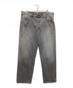 LEVI'S×BEAMSリーバイス×ビームス）の古着「SUPER WIDE デニムパンツ」｜グレー