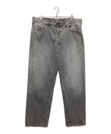 LEVI'S×BEAMS（リーバイス×ビームス）の古着「SUPER WIDE デニムパンツ」｜グレー