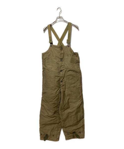 U'S NAVY（アメリカ海軍）U'S NAVY (アメリカ海軍) 40'sデッキオールインワン カーキ サイズ:SMALLの古着・服飾アイテム