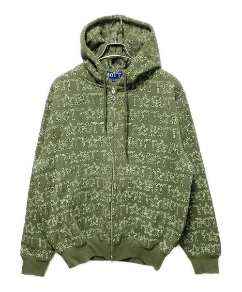 BoTT（ボット）BoTT (ボット) Bones Zip Hoodie カーキ サイズ:Ｌの古着・服飾アイテム