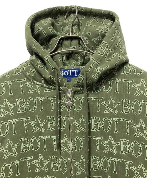 BoTT（ボット）BoTT (ボット) Bones Zip Hoodie カーキ サイズ:Ｌの古着・服飾アイテム
