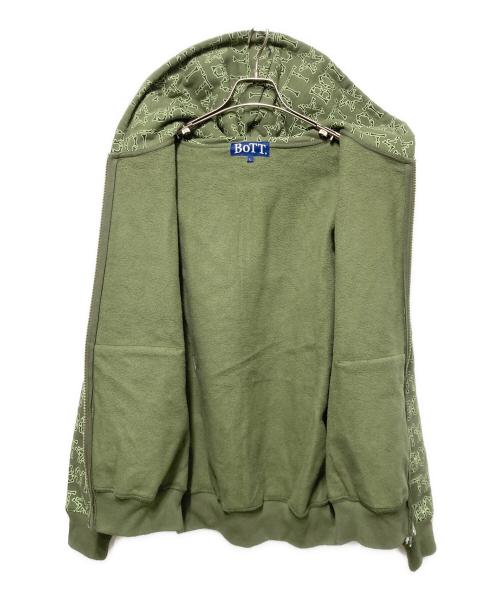 BoTT（ボット）BoTT (ボット) Bones Zip Hoodie カーキ サイズ:Ｌの古着・服飾アイテム