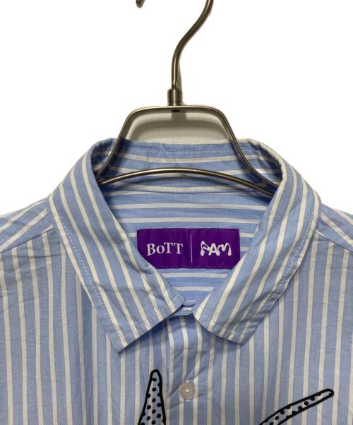 BoTT（ボット）BoTT (ボット) PAM (パム) ストライプシャツ ネイビー サイズ:Mの古着・服飾アイテム