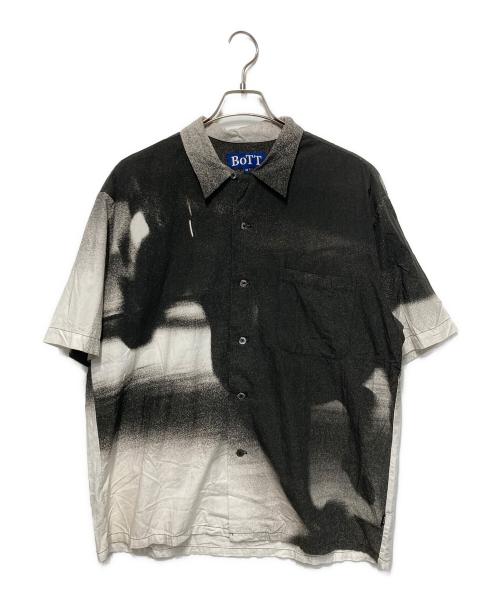 BoTT（ボット）BoTT (ボット) 総柄半袖シャツ ブラック サイズ:Ｍの古着・服飾アイテム