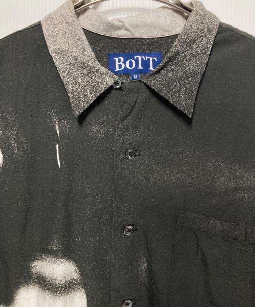 BoTT（ボット）BoTT (ボット) 総柄半袖シャツ ブラック サイズ:Ｍの古着・服飾アイテム