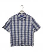 BoTTボット）の古着「オンブレショートスリーブシャツ」｜ブルー×ホワイト