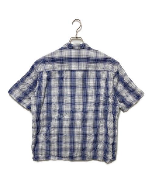 BoTT（ボット）BoTT (ボット) オンブレショートスリーブシャツ ブルー×ホワイト サイズ:Mの古着・服飾アイテム