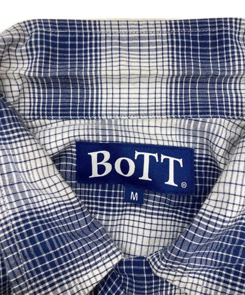BoTT（ボット）BoTT (ボット) オンブレショートスリーブシャツ ブルー×ホワイト サイズ:Mの古着・服飾アイテム