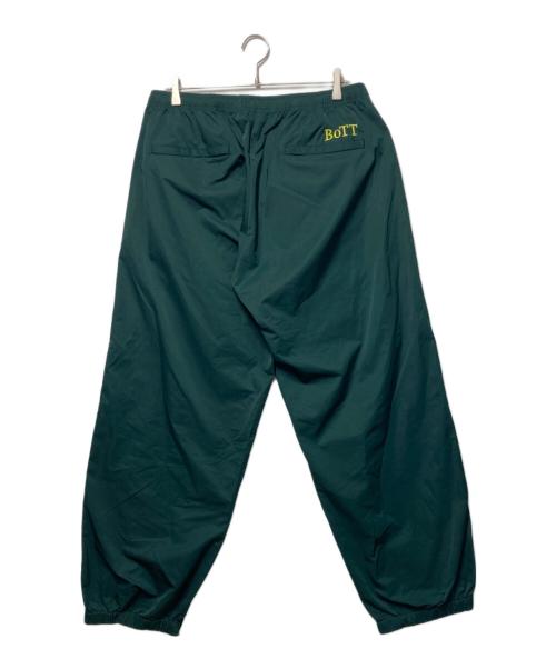BoTT（ボット）BoTT (ボット) メッシュパネルトラックパンツ グリーン サイズ:Lの古着・服飾アイテム