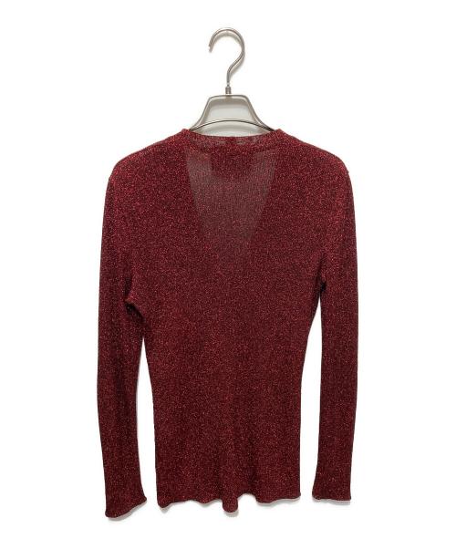 CHANEL（シャネル）CHANEL (シャネル) ラメカーディガン レッド サイズ:不明の古着・服飾アイテム