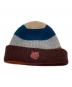 maison kitsune（メゾンキツネ）の古着「TONAL FOX HEAD PATCH STRIPED PREPPY BEANIE」｜マルチカラー
