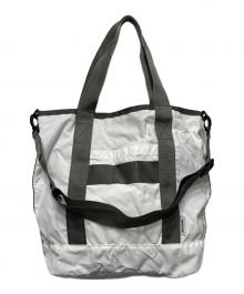 BRIEFING（ブリーフィング）の古着「2WAYリバーシブルトートーシブルトートバッグ」｜ホワイト×カーキ