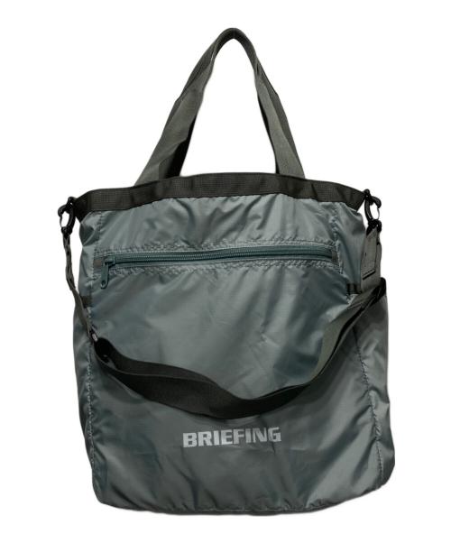 BRIEFING（ブリーフィング）BRIEFING (ブリーフィング) 2WAYリバーシブルトートーシブルトートバッグ ホワイト×カーキの古着・服飾アイテム