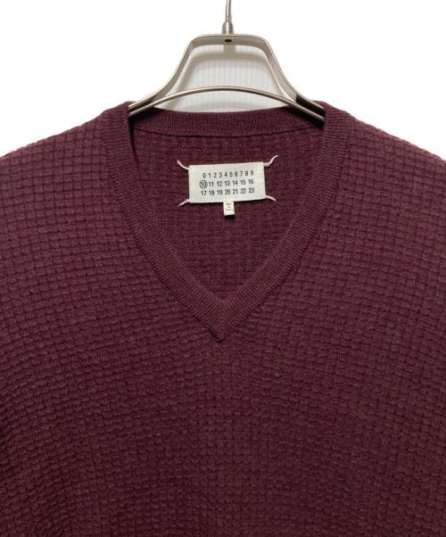 Maison Margiela（メゾンマルジェラ）Maison Margiela (メゾンマルジェラ) ワッフルニット レッド サイズ:Sの古着・服飾アイテム
