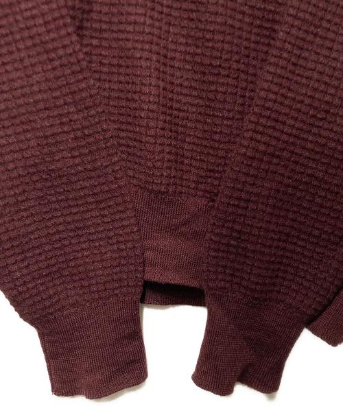 Maison Margiela（メゾンマルジェラ）Maison Margiela (メゾンマルジェラ) ワッフルニット レッド サイズ:Sの古着・服飾アイテム