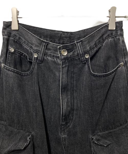 MAISON SPECIAL（メゾンスペシャル）MAISON SPECIAL (メゾンスペシャル) Low Waist Cargo Denim Pants ブラック サイズ:36の古着・服飾アイテム