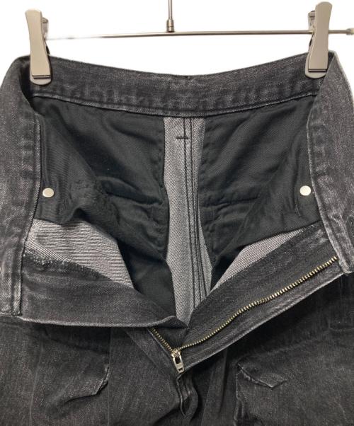 MAISON SPECIAL（メゾンスペシャル）MAISON SPECIAL (メゾンスペシャル) Low Waist Cargo Denim Pants ブラック サイズ:36の古着・服飾アイテム