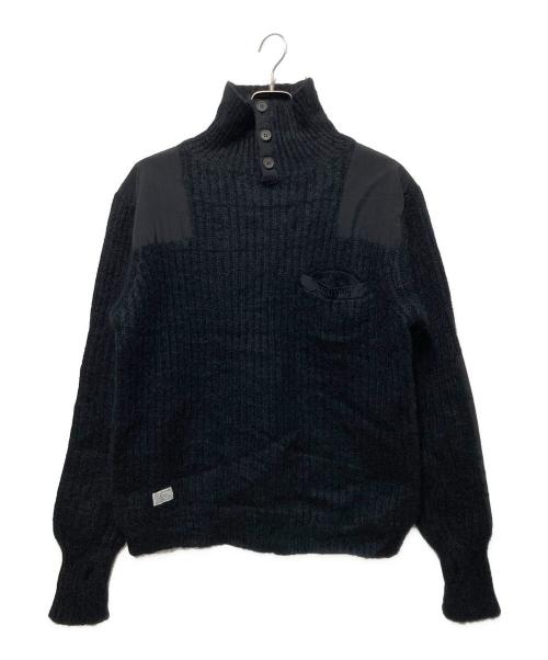 WTAPS（ダブルタップス）WTAPS (ダブルタップス) コンバットモヘヤアルパカニット ブラック サイズ:不明の古着・服飾アイテム