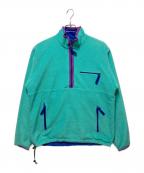 Patagoniaパタゴニア）の古着「80’S グリーセードプルオーバージャケット」｜ブルー×エメラルドグリーン
